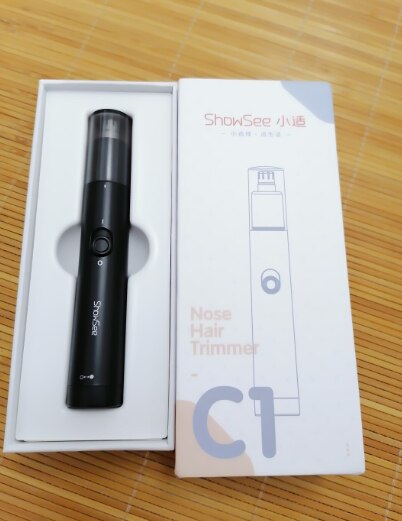 Xiaomi Showsee C1-BK Draagbare Elektrische Neus Tondeuse Afneembare Wasbare Dubbele Randen 360 Roterende Snijkop: Default Title