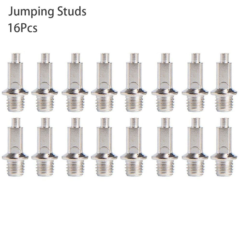 16 st. spikar för friidrottsskor, slitstarka stålspikar för sprint, terränglöpning: Svart