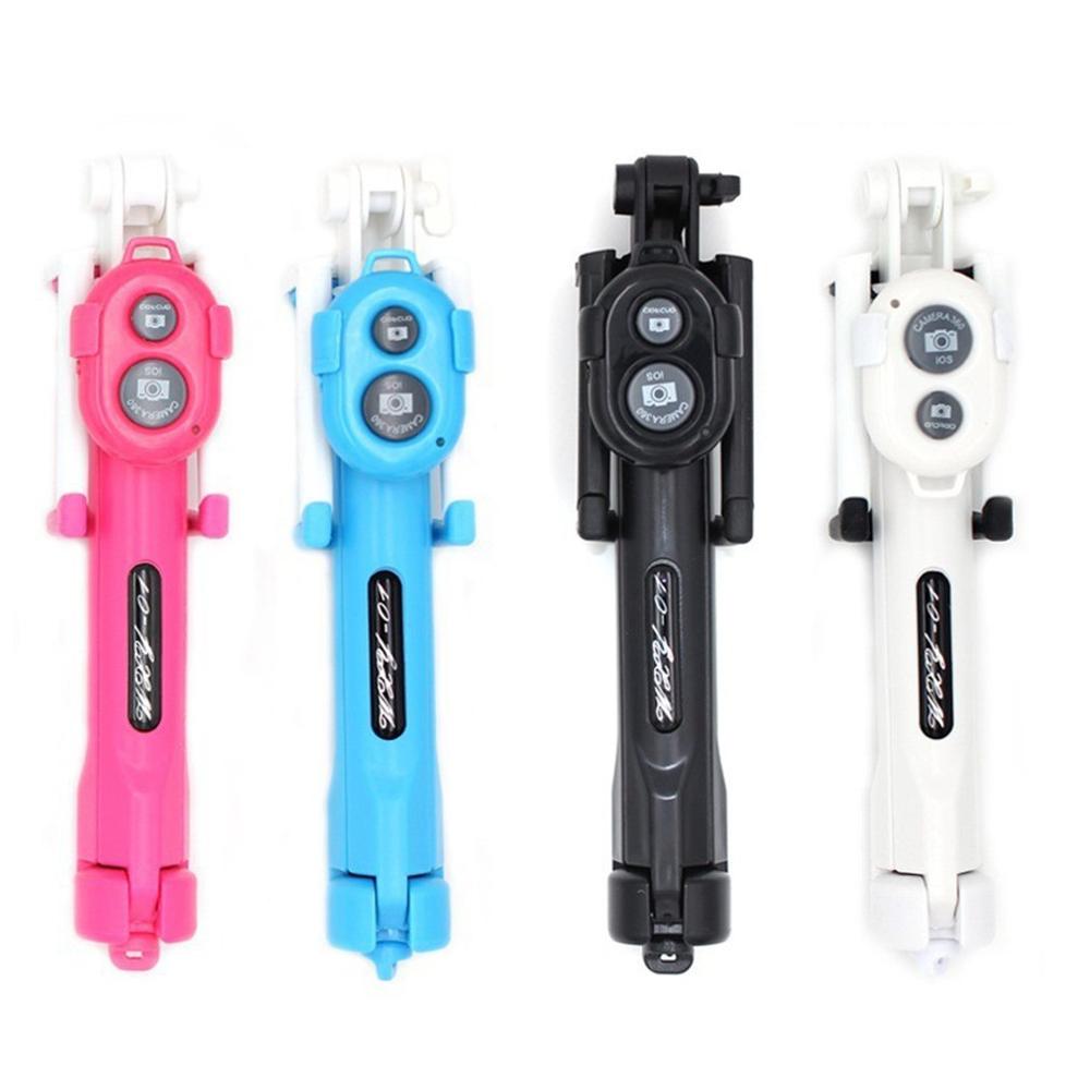 3 In 1 Draadloze Selfie Stick Handheld Monopod Shutter Remote Bluetooth Selfie Stick Opvouwbare Statief Voor Ios Voor Android