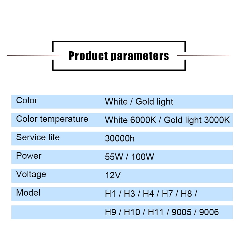 Atcomm 1 st  h3 h7 auto halogenlampor 6000k vita 12v h1 h4 h8 h9 h11 9005 hb3 9006 hb4 bil halogenlampa ampull voiture