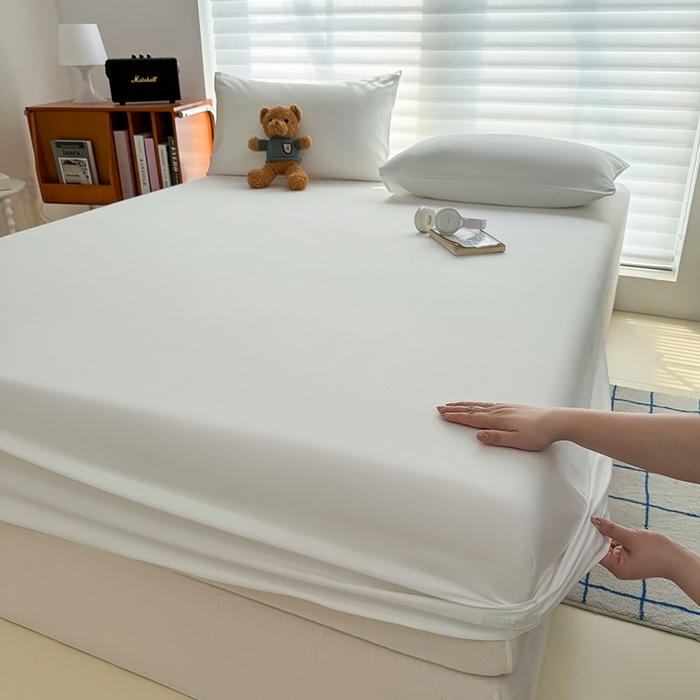 90/120/150/180cm dra-på-lakan med elastiska band, halkfria, justerbara madrassöverdrag för enkelsäng, king size-säng: 160cm*( räckvidd 200-220) cm / Röd