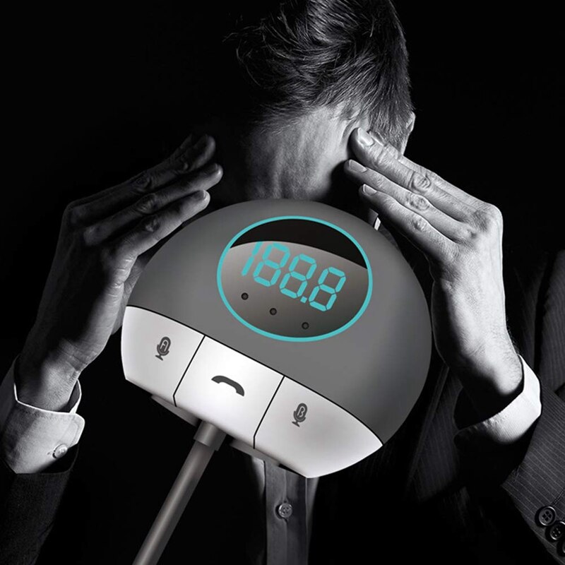 Auto Bluetooth Voice Vertaler 38 Talen Twee-weg Real Time Fm Handsfree Voor Leren Travelling Business Voldoen