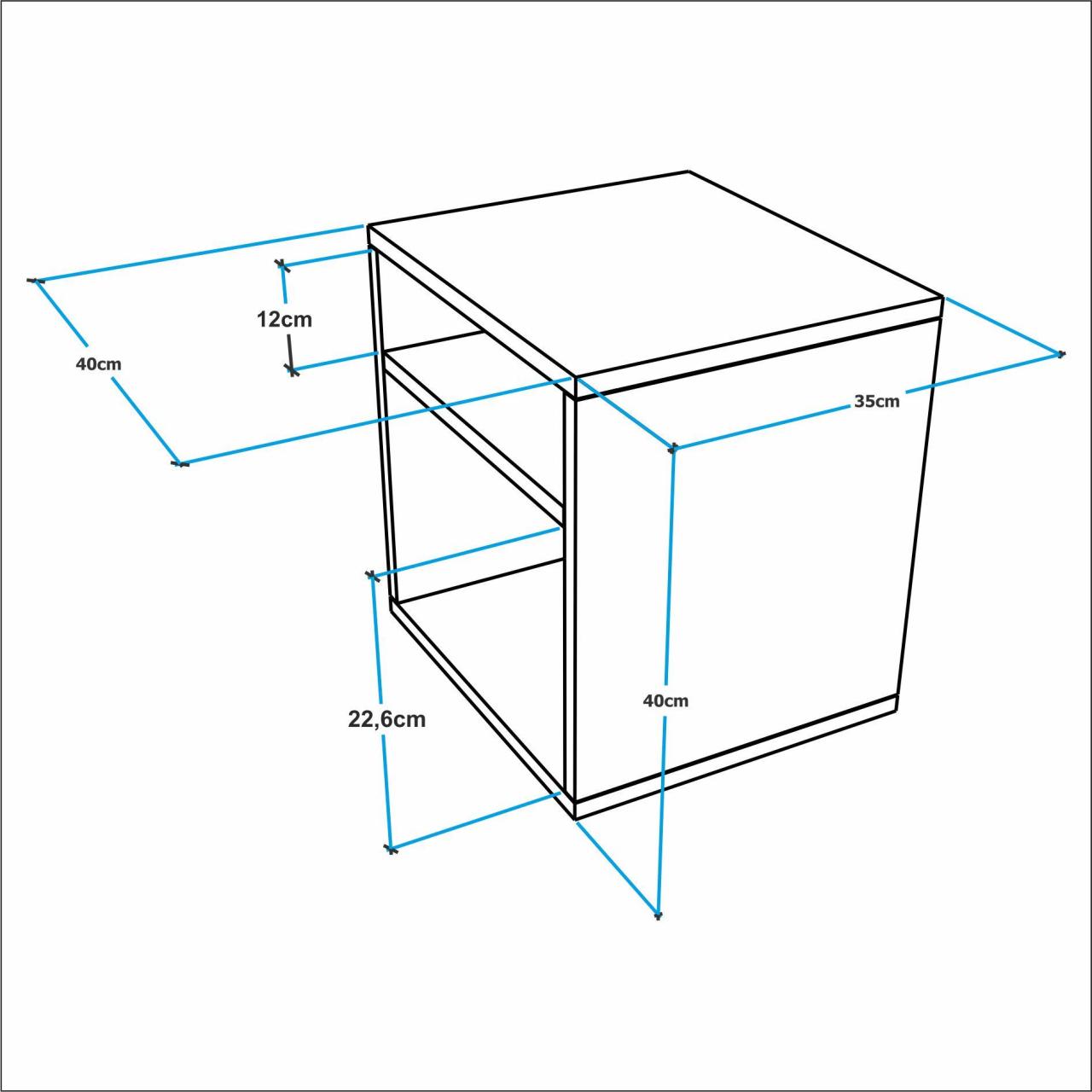 in Box Night Table Home Furniture Bedroom Furniture Chest of Drawers Shelf Commode Drawer Nightstand White