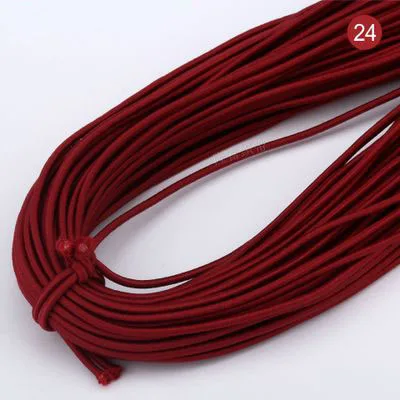 2Mm Kleurrijke Hoge Ronde Elastische Band Ronde Elastische Touw Rubber Band Elastische Lijn Diy Naaien Accessoires 5meter