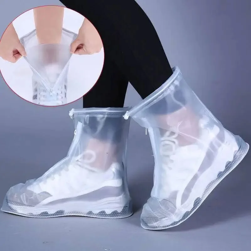 Waterdichte Anti-Slip Regenschoenen Hoes Herbruikbare Schoenovertrek Regenlaarzen Duurzaam Pvc Plastic Schoenovertrek Voor Buiten Wandelen