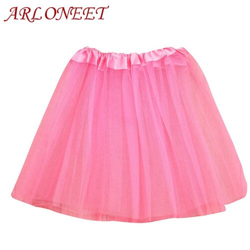 ARLONEET Tutu Skirt Girls Kids Baby Dance Solid Elastic Tutu Skirt Pettiskirt Ballet Fancy Costume 2-8 Years Girl clothes 30#