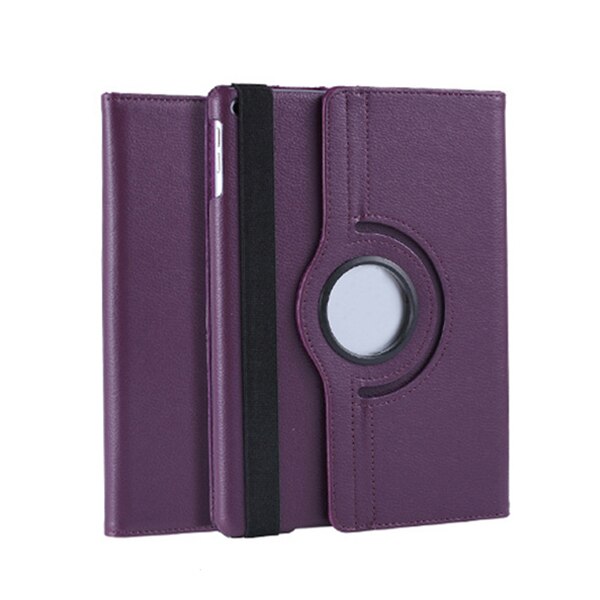 Étui pour ipad 2 3 4 modèle  a1458 1459 a1460 couverture, housse de veille automatique pour apple ipad 2 3 4 libération étui rotatif à 360 degrés + stylet: Violet