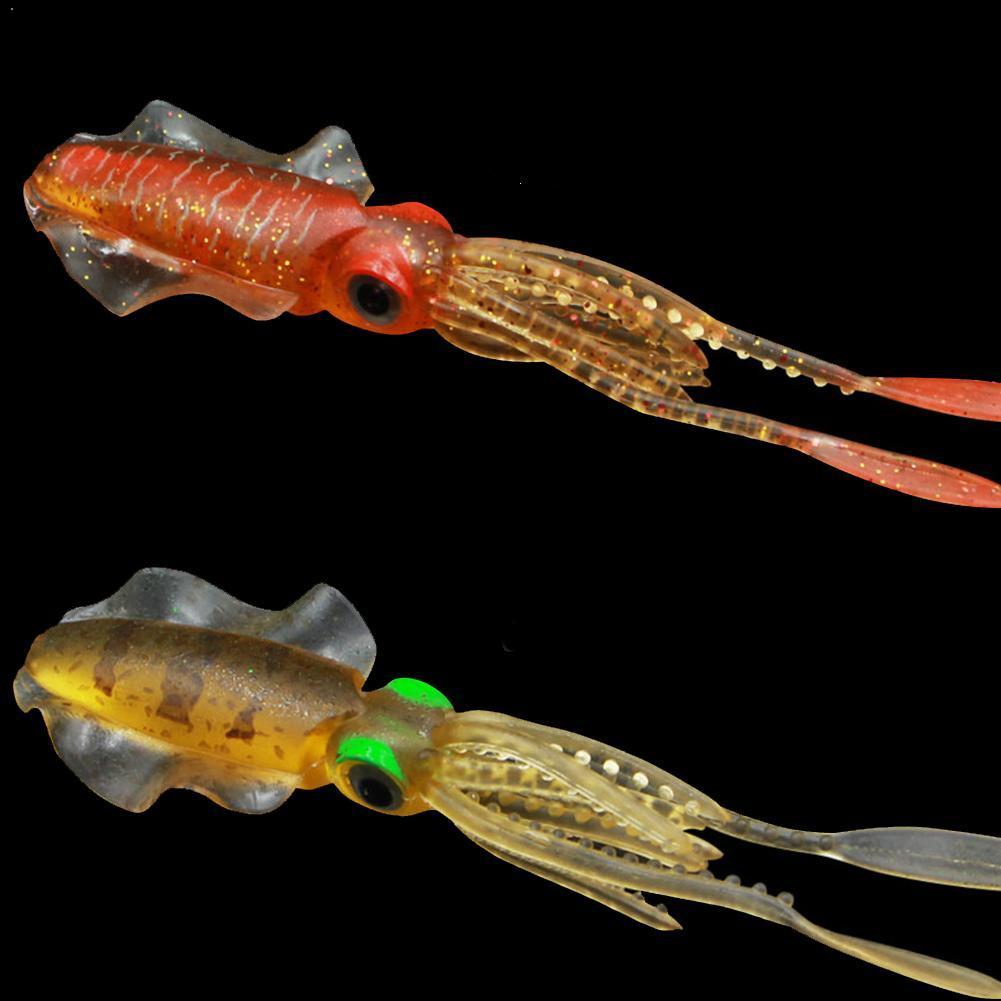 Vissen zachte lokaas 10g 120mm lichtgevende/uv inktvis vissen 5 octopus lokaas aas kiezen voor zee tot soorten vissen  c7 j 3