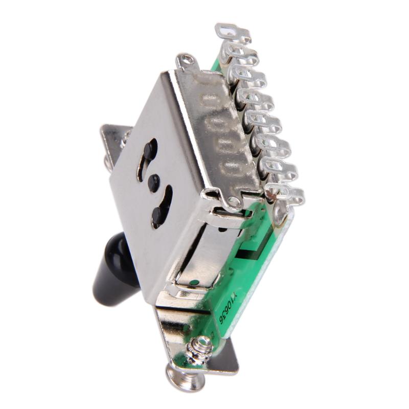 5 Way Selector Elektrische Gitaar Pickup Schakelaars Toggle Hendel Schakelaar Zwart Musical Snaarinstrumenten Gitaar Vervangende Onderdelen