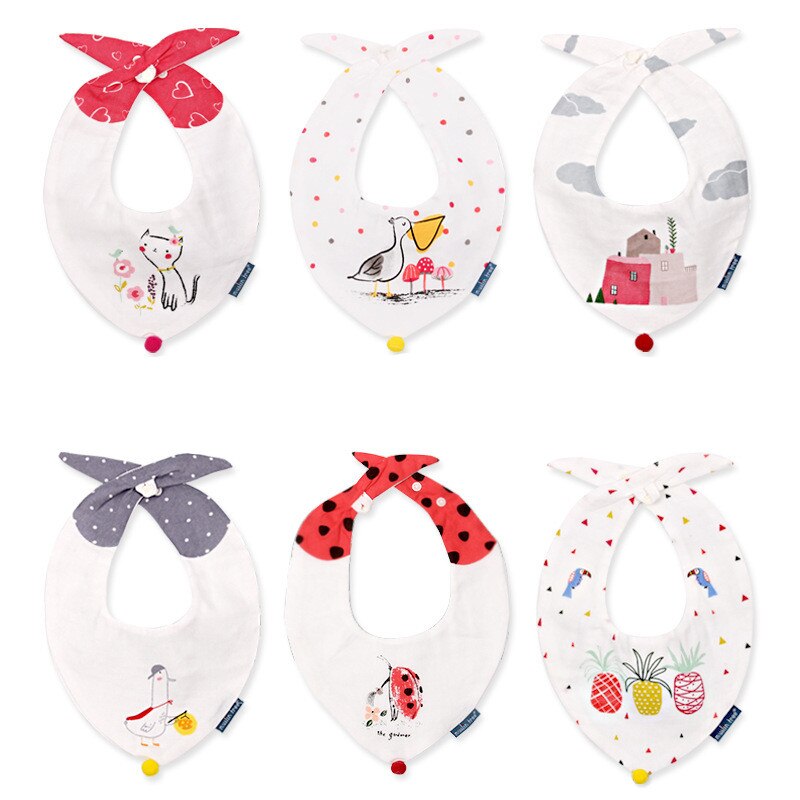Baby Lätzchen Junge Mädchen Bandana Wasser Absorbieren Lätzchen Spuck Tuch Dreieck Baumwolle Baby Schal Rülpsen Baby Zeug für Neugeborene Zubehör