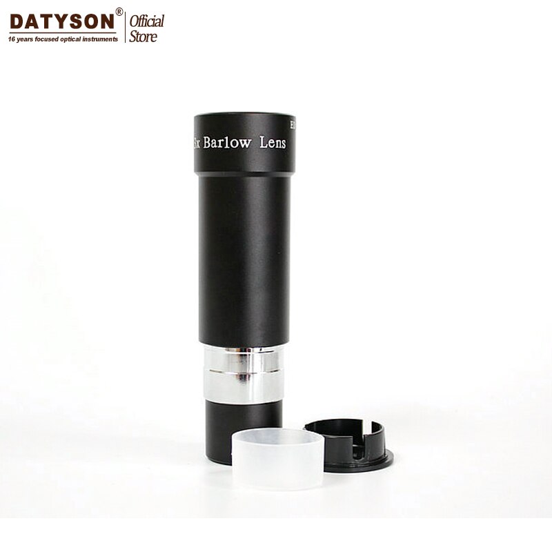 Datyson Metalen 1.25 Inch 3x Ed Barlow Lens Focal Extender Oculair voor Astronomische Telescopen en Hoge Precisie