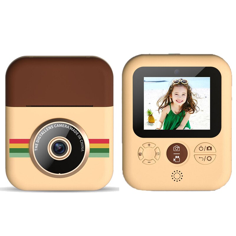 Children's Camera Kids Instant Print Camera 1080P HD Photo Video Digital Camera With 3 Rolls Thermal Photo Paper For Child