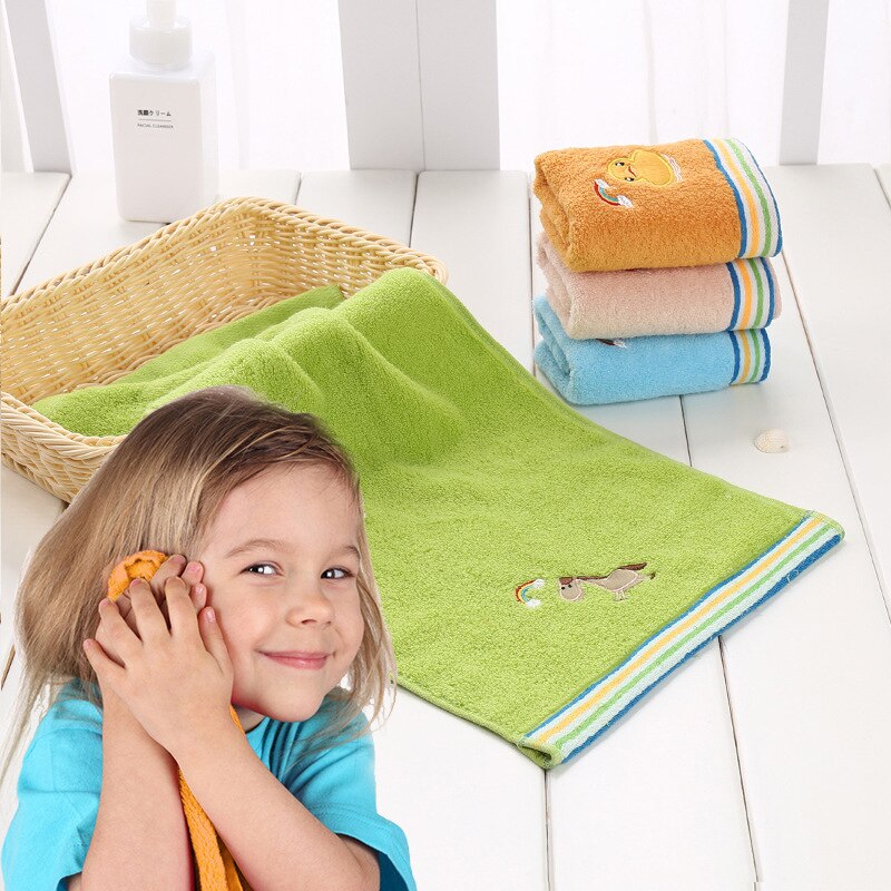 Cartoon Dier Patroon Milieuvriendelijke Absorptie Baby Handdoek Kind Handdoek Handdoek Huis Schoonmaken Gezicht Voor Peuter Baby Kids