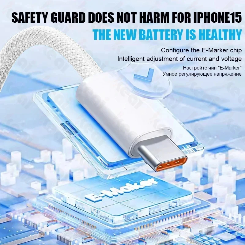 PD 35W Schnellladegerät für iPhone 11 12 13 14 15 Pro Max Schnellladekabel für iPhone 15 Plus USB Typ C Datenleitung Telefonladegerät