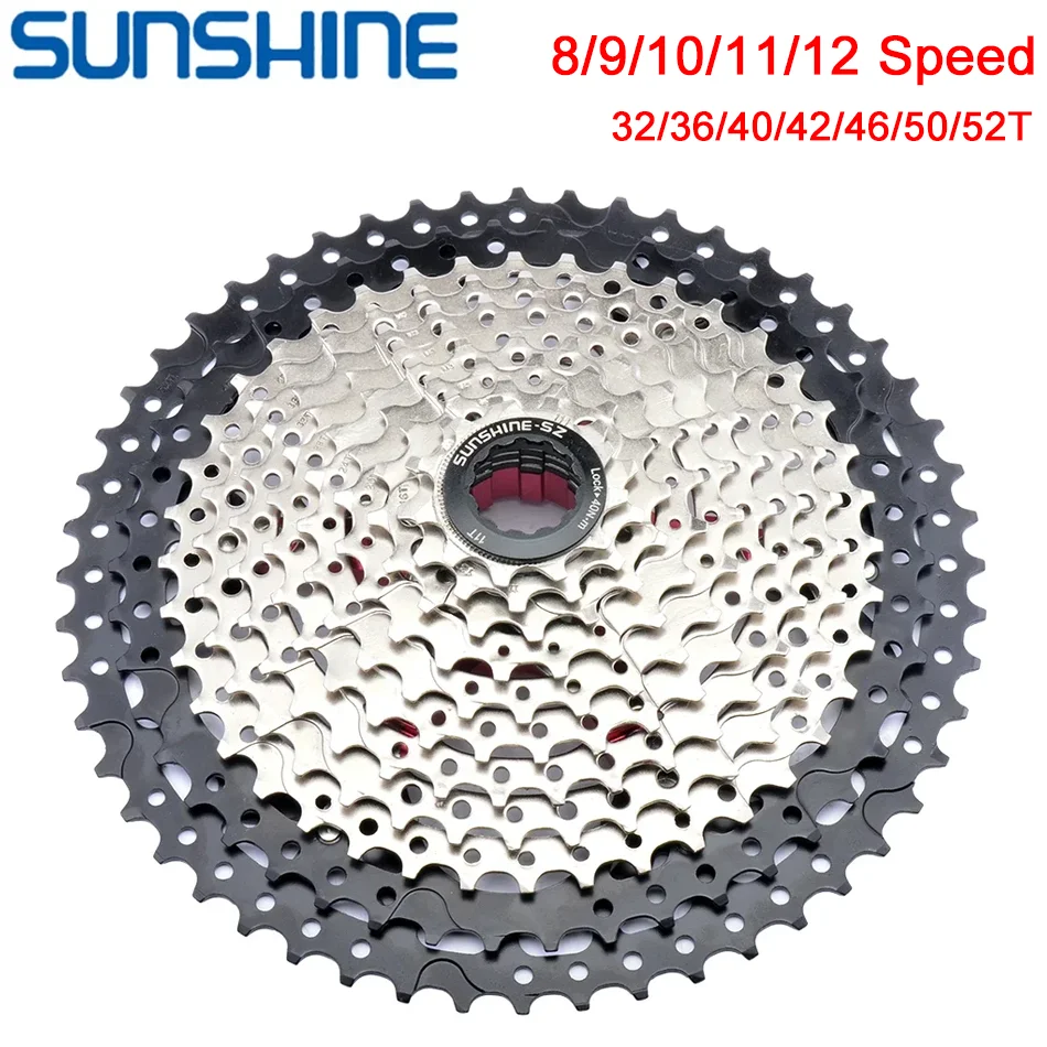 Stalshine-Pignon de roue libre VTT, cassette de vélo, 8 vitesses, 9 vitesses, 10 vitesses, 11 vitesses, 12 vitesses, 11T-32T, 36T, 40T, 42T, 46T, 50T, 52T, HG roue libre pour WinterMANO/SRAM