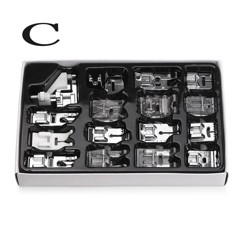 11//36/32 Naaimachine Naaivoet Druk Voeten Voor Brother Singer Naaien Kit Vlechten Blind Stitch Over Lock Rits heerser