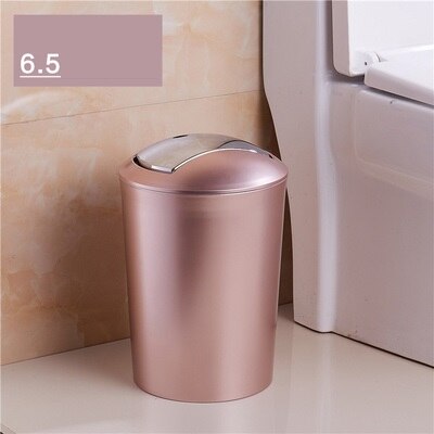 Dust Garbage Door Home Trash Can Cleaning Tools Rubbish Bin Kitchen Trash Rack Cabinet Wastebasket Kitchen Bag Holder: rose gold