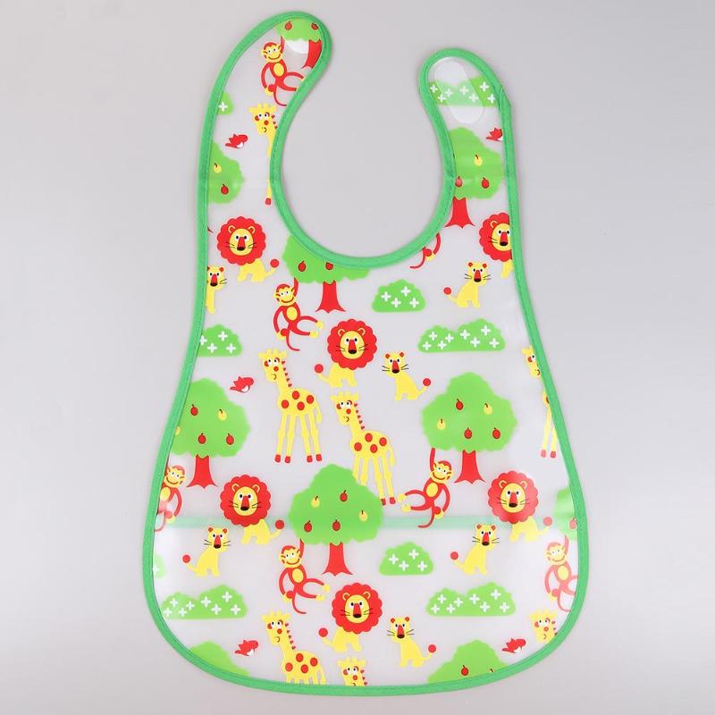 Cartoon Baby Feeding Cloth Towels EVA Waterproof Lunch Feeding Bibs for Newborn Apron Baby Burp Cloths Kids Feeding Accessories