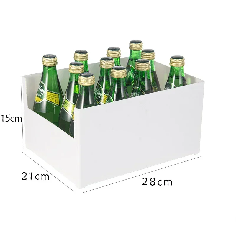 Rechtwinklige Aufbewahrungsbox, Küchenschrank, multifunktionale Schublade, Organizer-Kasten, erweiterbarer Aufbewahrungskorb, Schreibtisch-machen-hoch-Organizer: Schwarz
