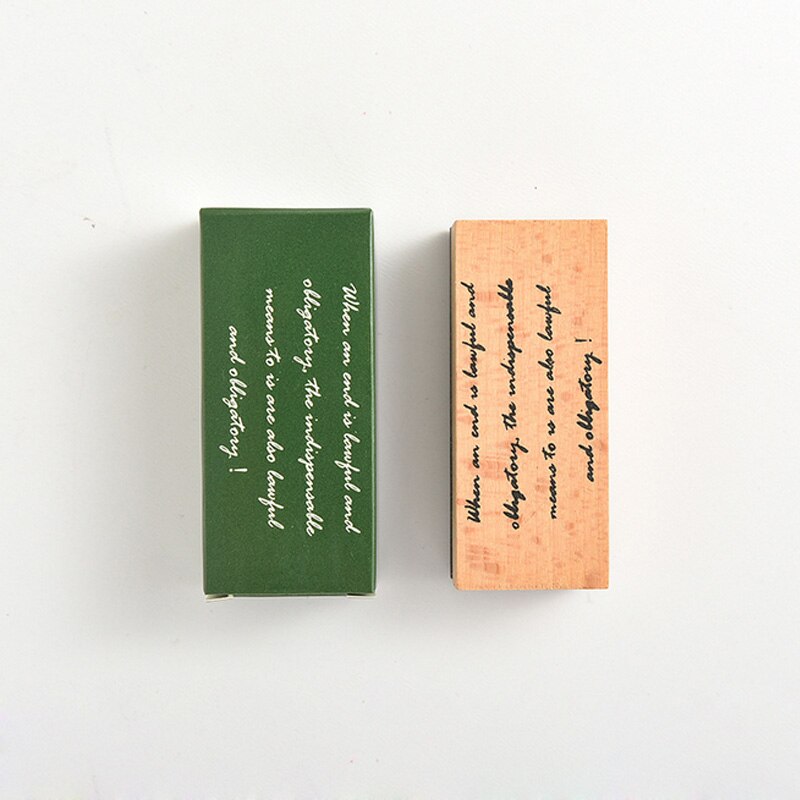 Letras Vintage serie estampillas madera DIY artesanía de madera de caucho sello, para Scrapbooking papelería