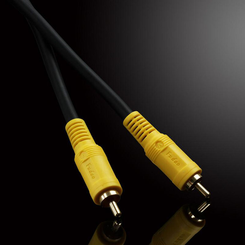 Cable RCA a RCA, Cable de Audio Coaxial Digital, Conector estéreo macho para amplificador de DVD de TV, Subwoofer Hifi