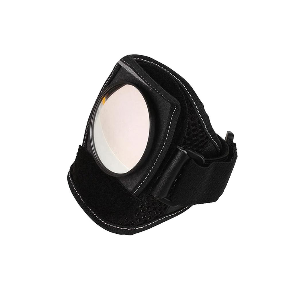 Bike Rear View Mirror Cycling Hand Wrist Mirror Safety Bicycle Arm Back Rearview Portable Reflector Wrist Mirror Accessories: Default Title