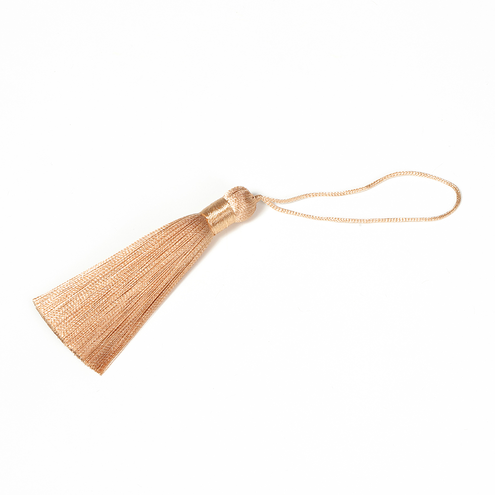 10pcs Polyester Silk Tassel Brush 8cm Satin Tassel for Jewelry Making Crafts Charm Pendant DIY Handmade Material Supplies: Pink