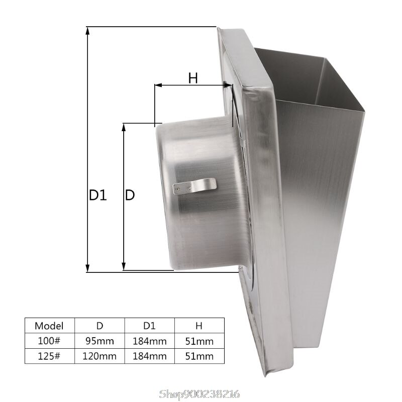 Wall Air Vent Grille Diffuser Ducting Ventilation Cover Extractor Outlet Louvres N17 20