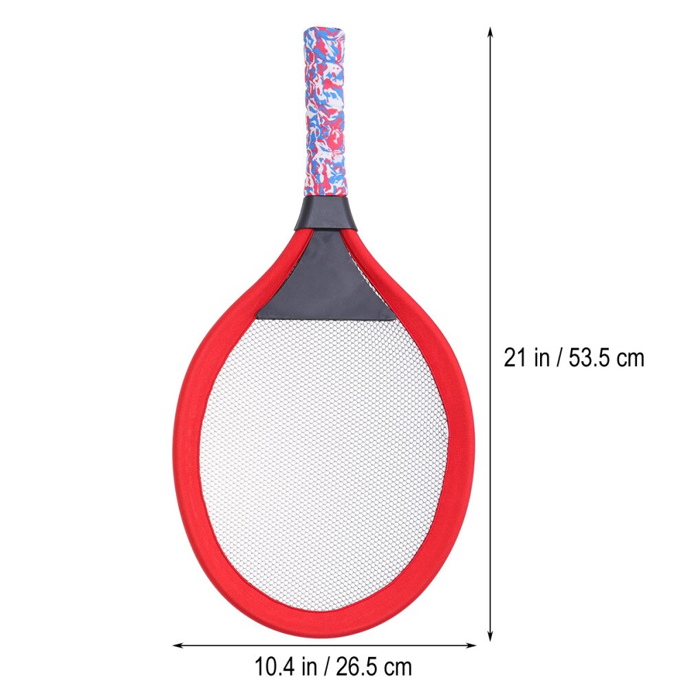 1 Pair Children's Tennis Racket Kids Palying Badminton Oval Rackets Game Props for Kindergarten Primary School Outdoor Sports (O