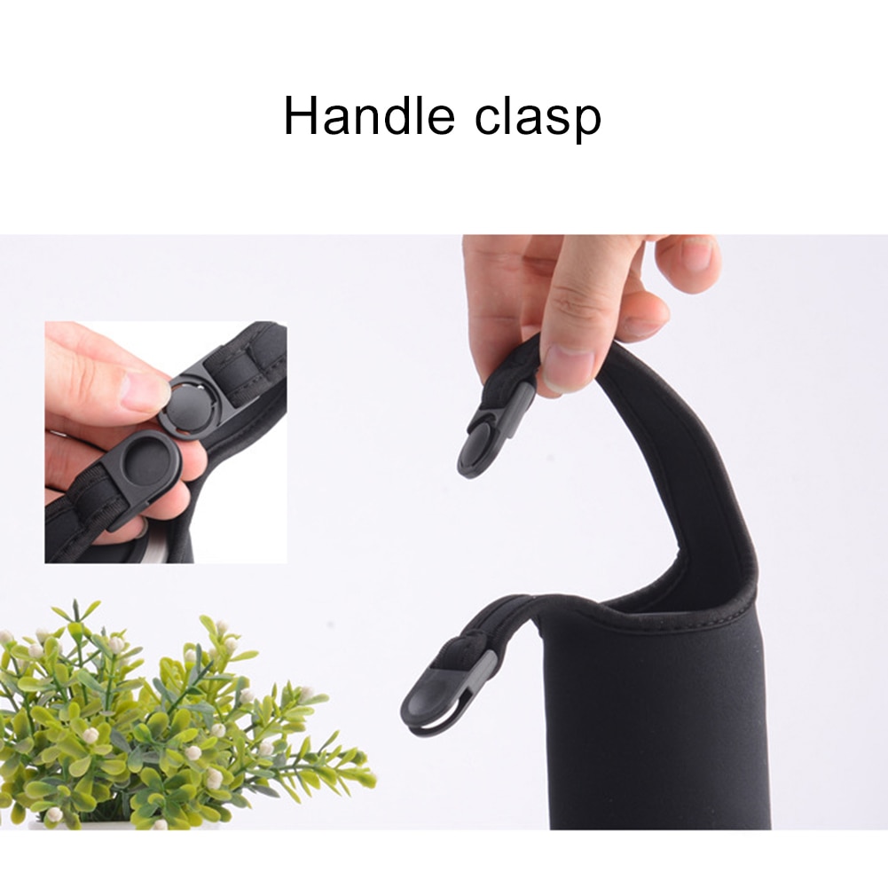 Funda aislante térmica para botella de agua de 500ml, funda protectora para almacenamiento con asa, bolsa aislante portátil