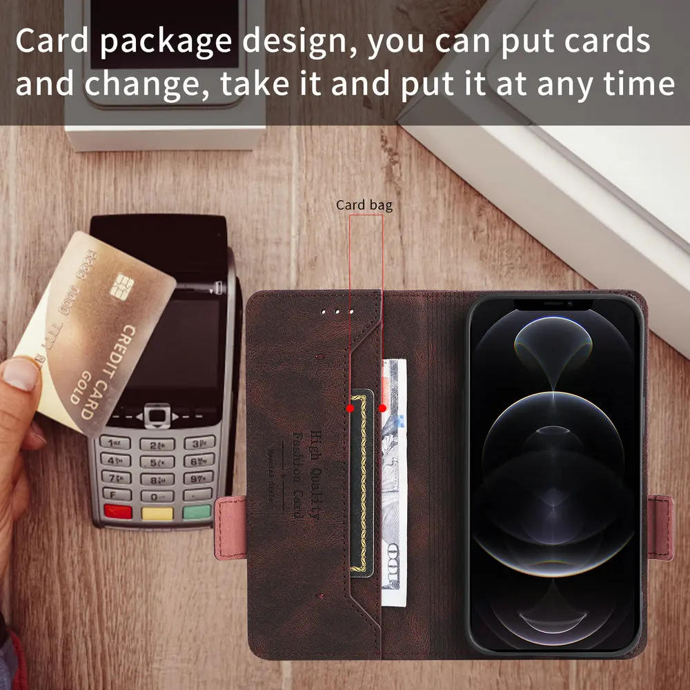 Realme GT 6 6T NEO 6 SE Flip Case Luxury Skin Texture Leather Wallet Book Full Cover For Realme GT6 GT6T Neo6 SE Phone Bags