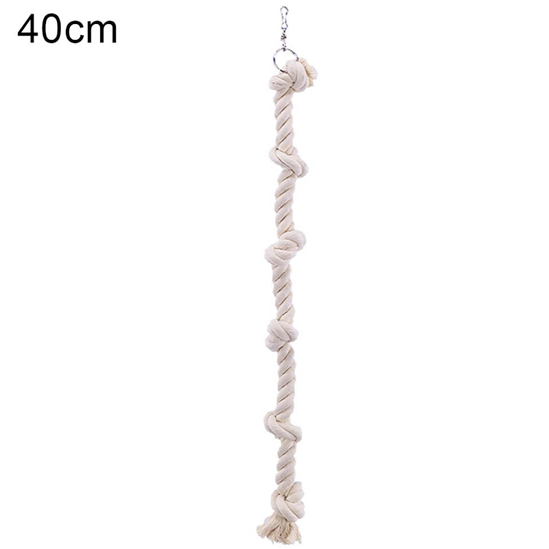 Cuerda de algodón resistente a las mordeduras para loros, nudo colgante de escalada, juguetes de decoración, juguete de escalada para periquitos