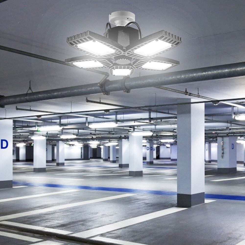 Led Garage Licht 360 Graden Vervormbare Plafondlamp Vouwen Vervorming Lamp Wit Verlichting Led Verlichting Plafond Lamp