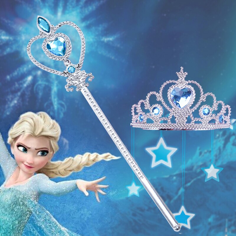 Prinzessin Kostüm Haar Clip Prinzessin Kopfschmuck Mädchen Krone Haar Zubehör Zauberstab einstellen Gebühr Zauberstab Stirnband Schmuck