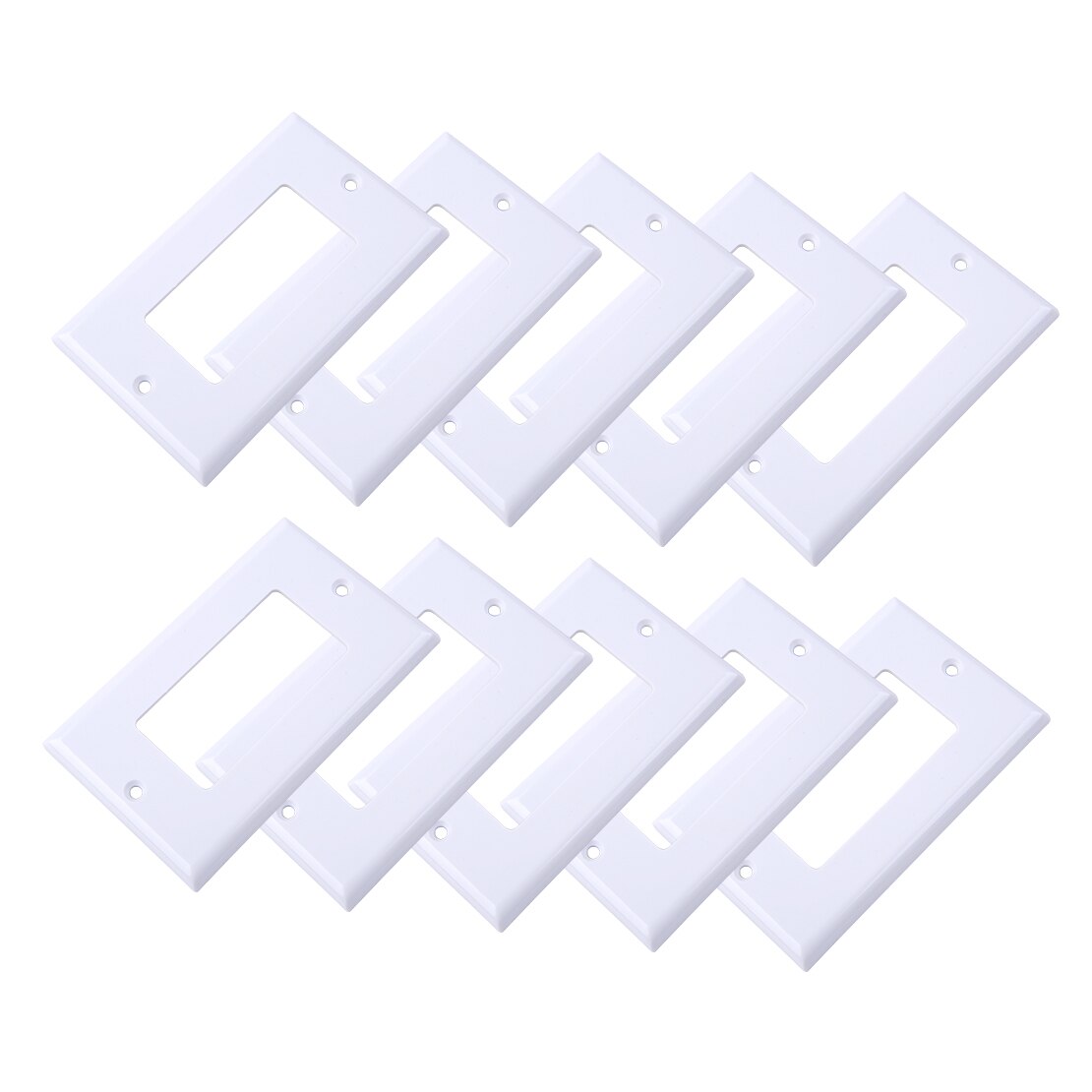 LETAOSK 5pcs/10pcs Faceplate Blank Wall Outlet Socket Plate Keystone Jack Replacement 11.4cm*7cm: 10pcs