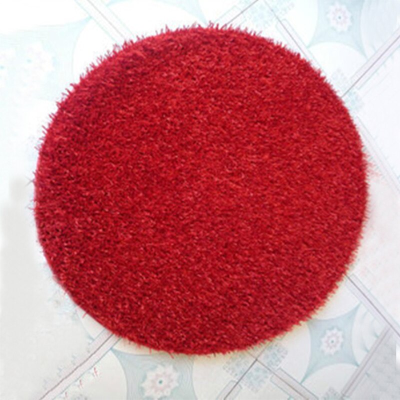 Mode Zachte Shaggy Gebied Ronde Woonkamer Slaapkamer Vloer Mat 0.3M Meerdere Kleur