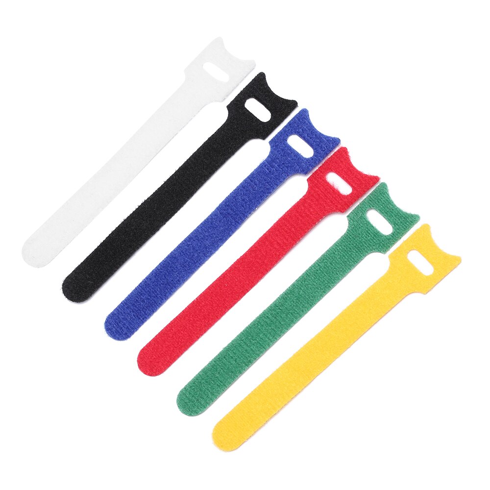 20pcs Reusable Nylon Hook Fastening Cable Tie Strap Earphone Mouse Cord Organizer Power Wire Management Clip Holder Ties Strap