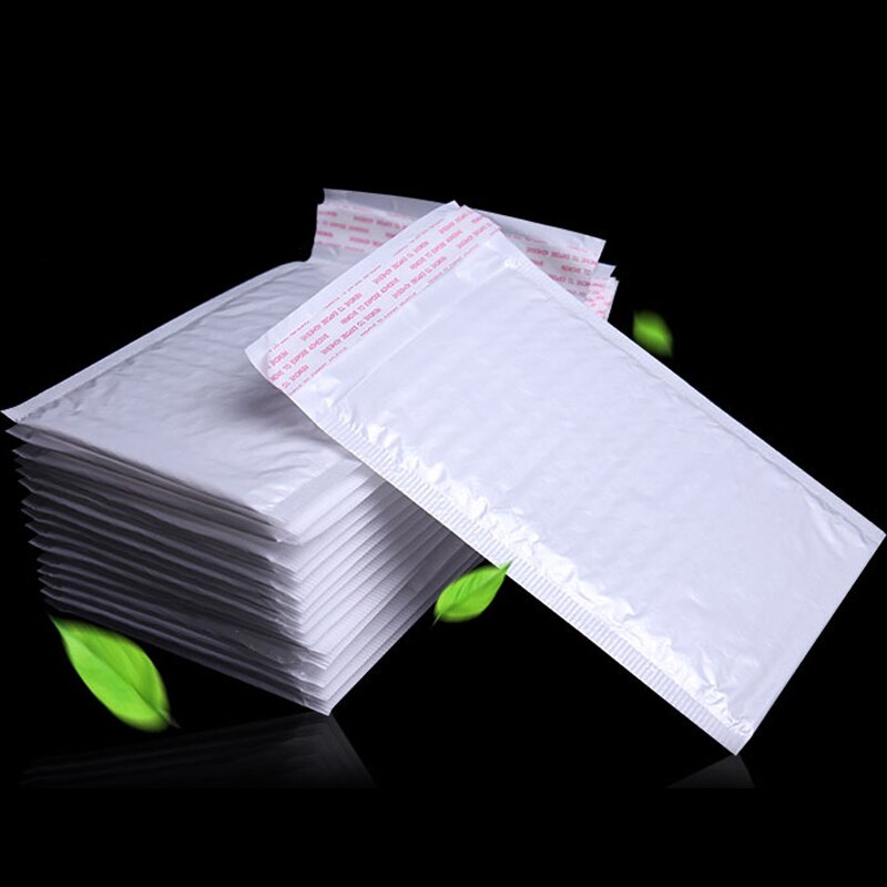 20 pièces/lot 15*18cm blanc sac mousse enveloppe mousse feuille bureau emballage enveloppe étanche à l'humidité Vibration avec bulle sac postal