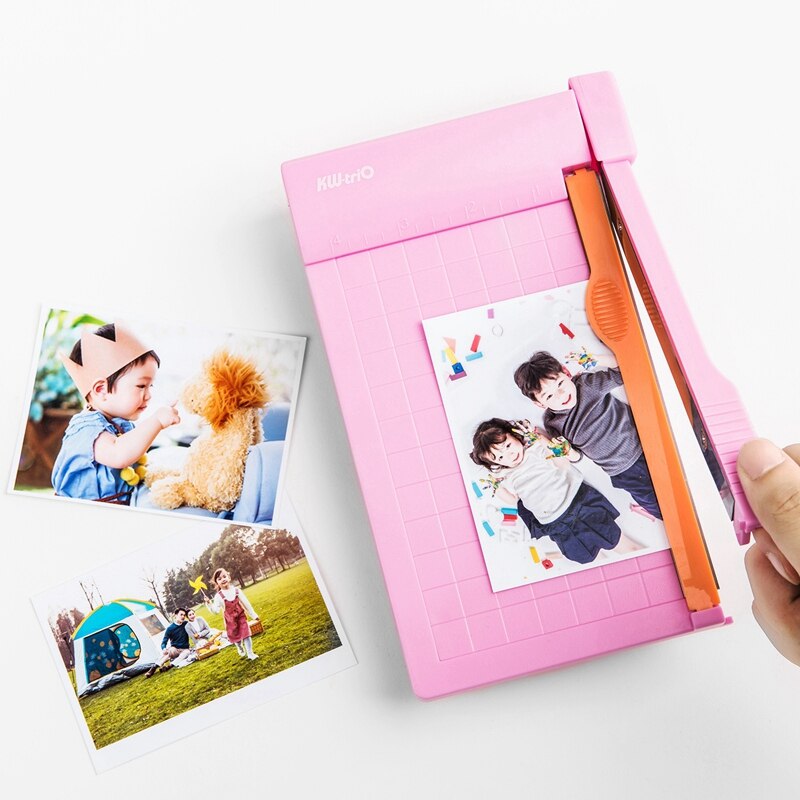 KW-TRIO Portable A5 Paper Trimmer Photo Paper Guillotine Built-in Ruler Paper Cutter Cutting Tools Machine Office Stationery