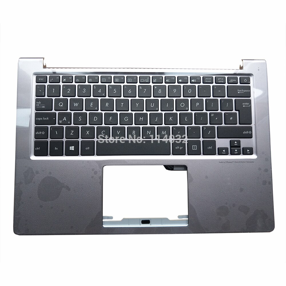 Vervanging Toetsenborden Verlicht Toetsenbord Voor Asus UX303 Ub UX303U UX303UA UX303UB Uk Euro Eu Palmrest Cover 64020 2BA 3631UK00: Blauw