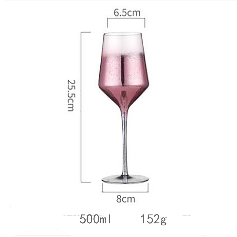Vinglas färgglada glasvaror för att dricka champagnekristallina bröllopsglas dekoration vin kopp fest exqusite: 500 ml 5