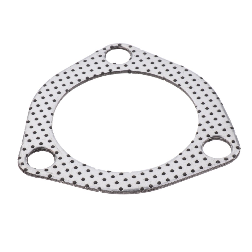 Car Triangle 3 Bolts High Temperature Exhaust Gasket 2.5 inch