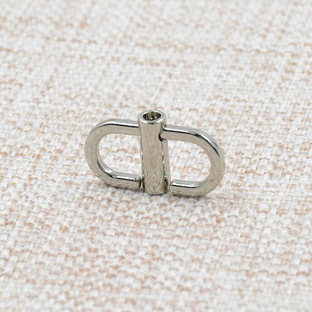 Verstelbare Metalen Gespen voor Ketting Schoudertas Verkorten Schouder Crossbody Tassen Lengte Accessoires: Zilver