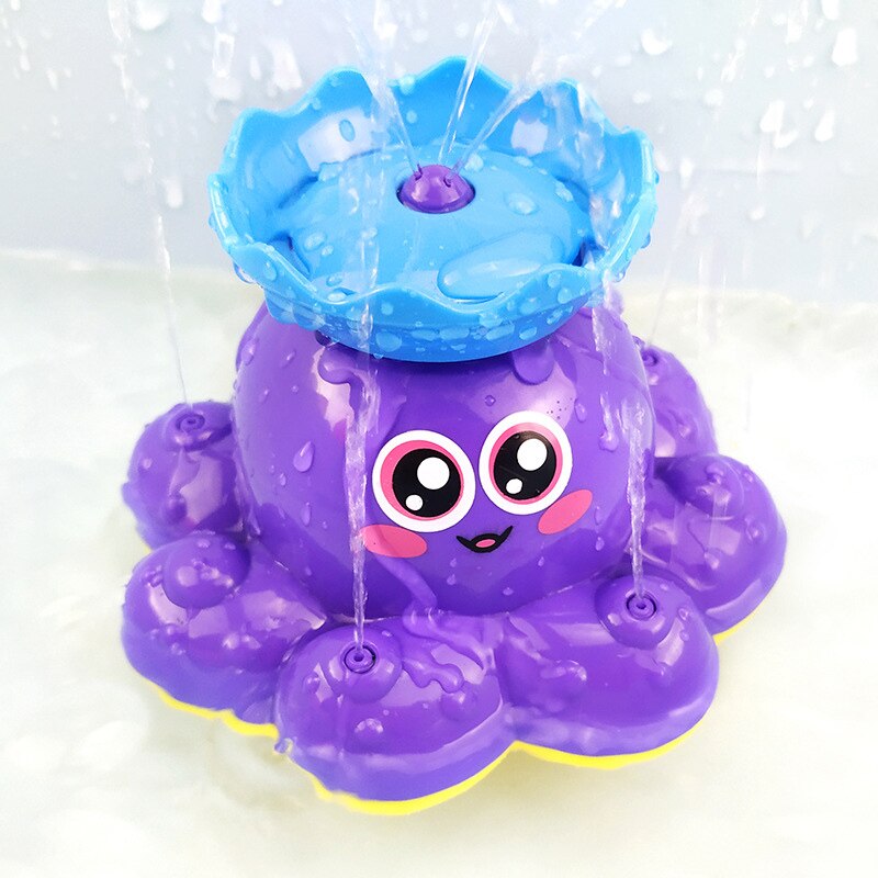 Badspeelgoed cartoon dier grappig baby elektrisch roterend sproeiend waterschip speelgoed voor baby waterstraalboot badkamer badkuip: F