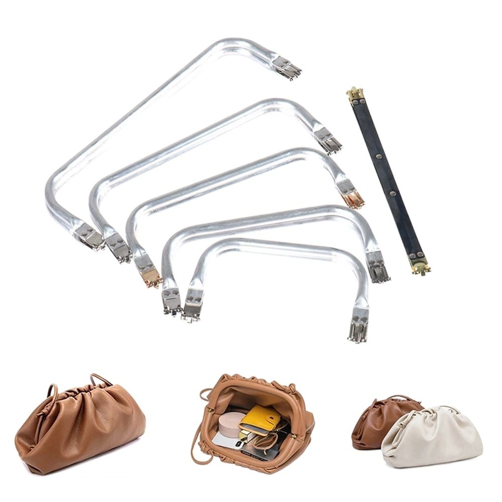 Naai-accessoires voor handtassen, tasonderdelen, tashardware, zilveren DIY-tas, kiss clasp, metalen tasframe, sluiting, clutch tasgesp