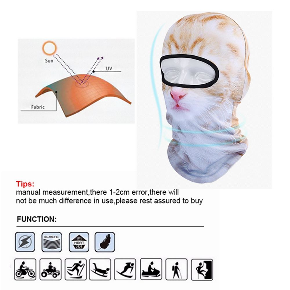 Cagoule animale 3D chien de chat | Vélo, Snowboard, bonnet Skullies, casque, doublure, chapeau d'hiver, masque complet pour femmes et hommes