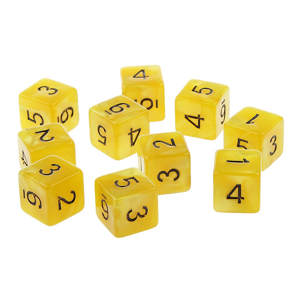 Dados TRPG D & D, 10 Uds., juegos de rol, múltiples caras D6 D10 D12 D20 dados