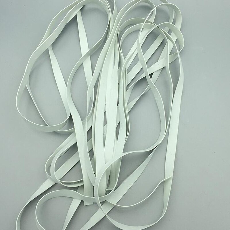 20M 3/4/5/8/10Mm Niet Giftig Zacht Super elastische Witte Rubber Elastische Band Diy Badpak Rubber Elastische Band