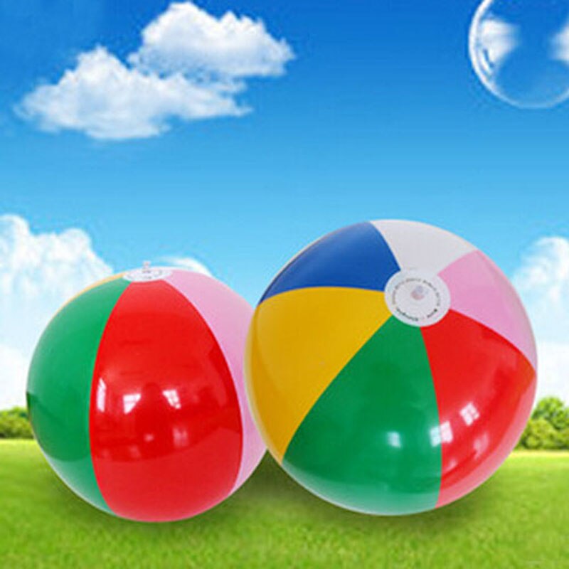 Colorful 40cm Beach Inflatable Ball Balloons Summer Swimming Pool Inflatable Water Park Sport Fun Adult Kids Toys Birthday