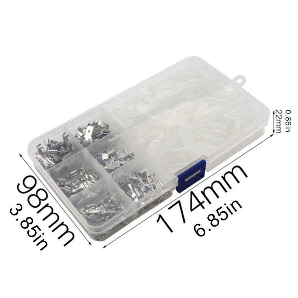 270Pcs 2.8/4.8/6.3mm Crimp Terminals Insulated Male Female Wire Connector Electrical Wire Spade Connectors Kit